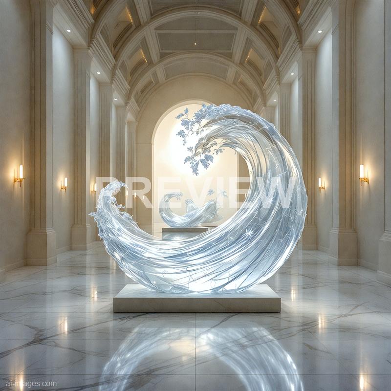 13204 - a-hall-filled-with-transparent-sculptures-not-ordinar_250705015532_00001